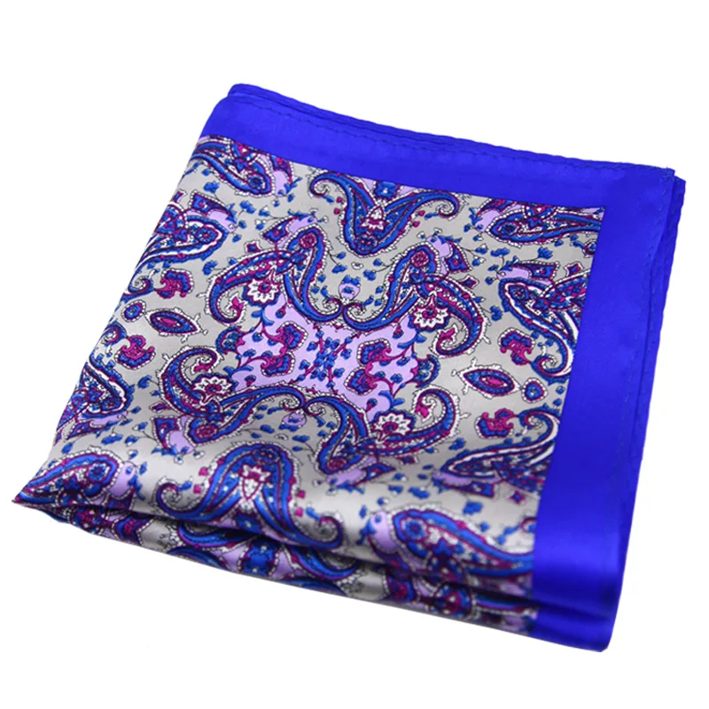 Hamocigia Custom Factory Manufacture Suit Accessories Handkerchiefs Silk Printed Pocket Square Holder