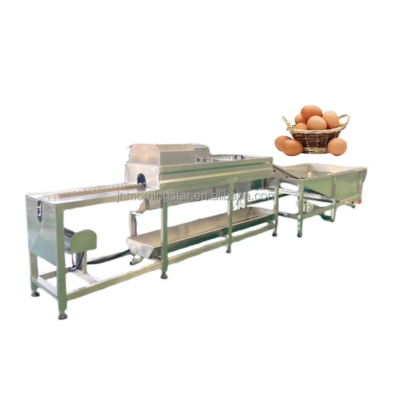High efficient Duck chicken eggs washing sorting cleaning grading machine egg process line