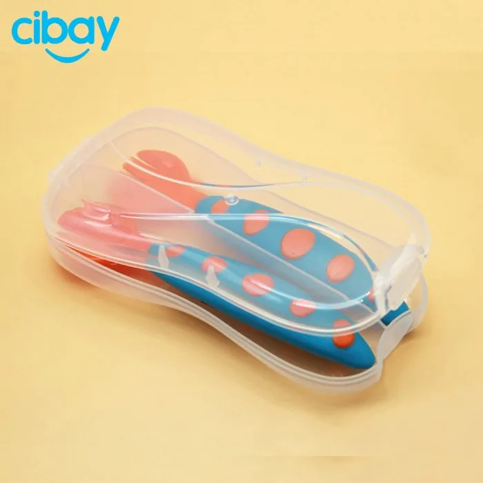 Bpa Free baby spoon and fork 100% food grade silicone spoons