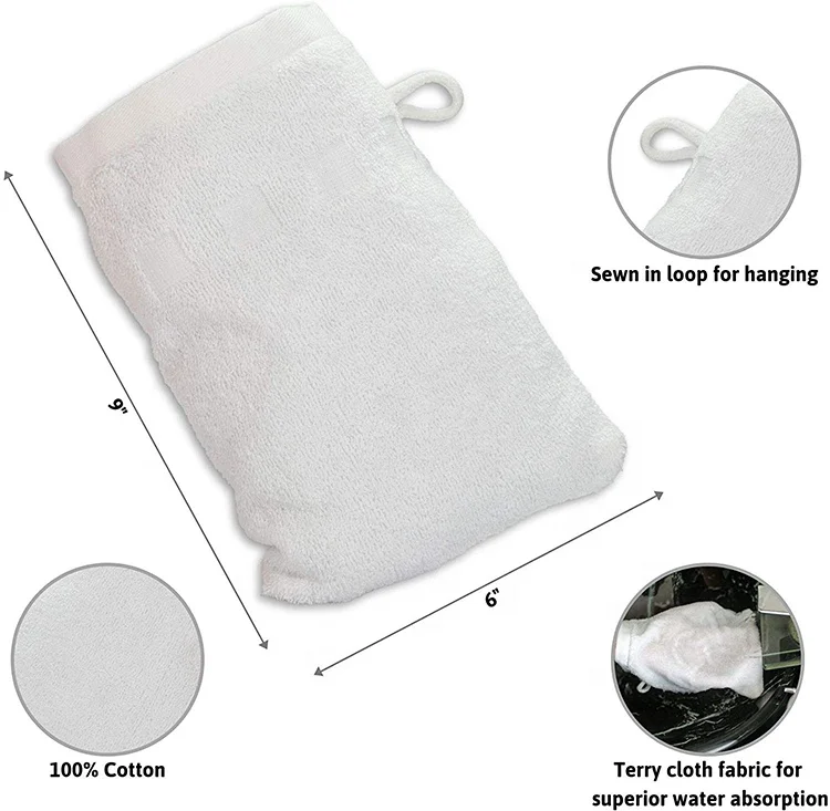 
Cotton Towelling Bath Mitt 