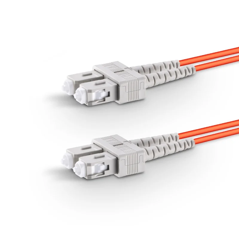 Fiber Optic Patch Cord SC UPC to SC UPC Duplex OM1 Multimode PVC (OFNR) 2.0mm Fiber Optic Patch Cable