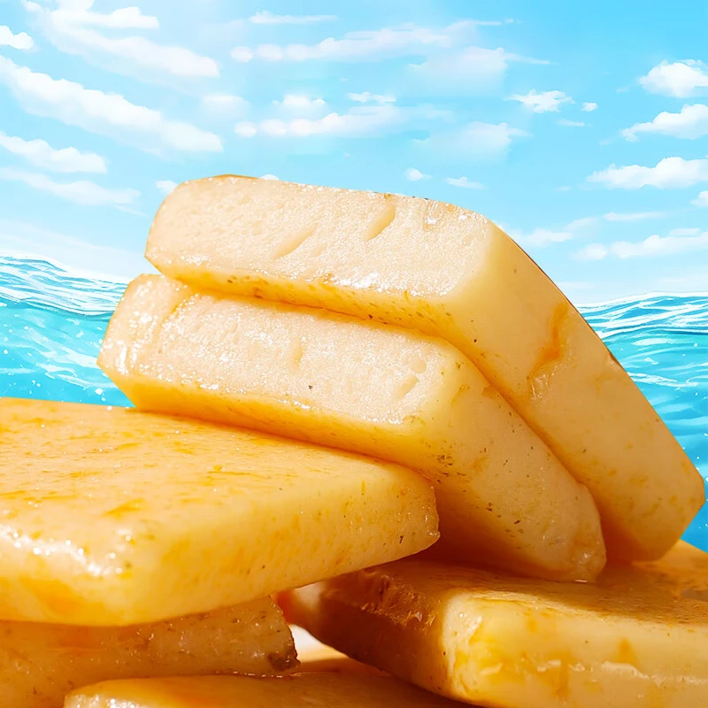 Wholesale 200g Spicy Flavored Instant Cod Tofu Healthy Barbecue Dried Bean Curd Fish Tofu Snack for Snacks or Meals