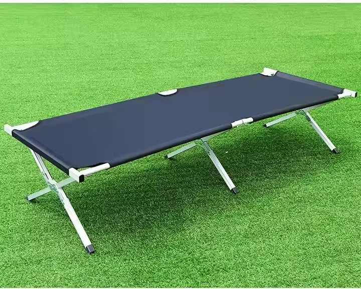 Stainless Steel Adults Customize Single Double Outdoor Beach Portable Folding Camping Cot Sleeping Bed for hiking
