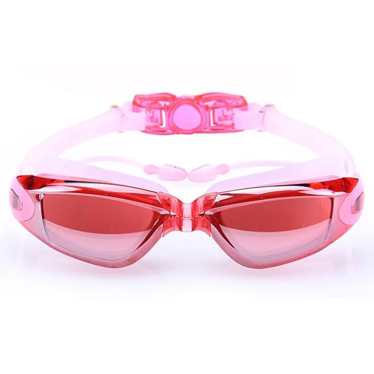 
2021 New High Quality Adult Silicone No Leaking Anti Fog UV Protection Swimming Goggles 
