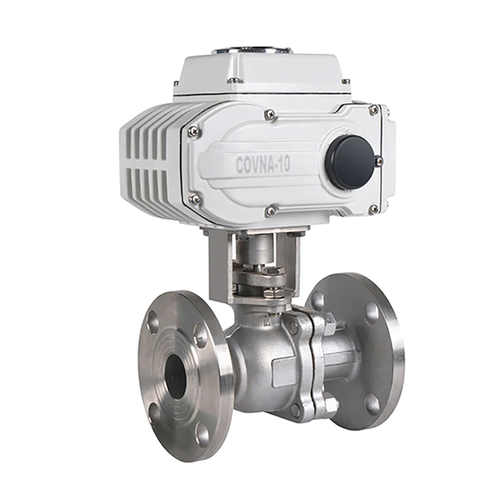 Motorized Valve 240 Volt DN50/100 2 Way AC220V Regulating Electric Actuator Water Flange Ball Valve