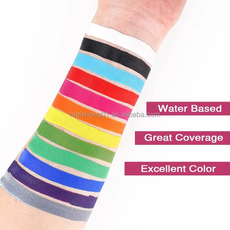 waterproof body paint 2024 Body Face Paint Non Toxic Washable Water-based Face Painting for kids