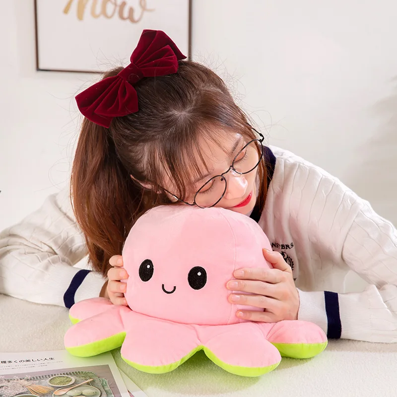 Cute express mood Reversible Octopus Plushie Octopus Plush