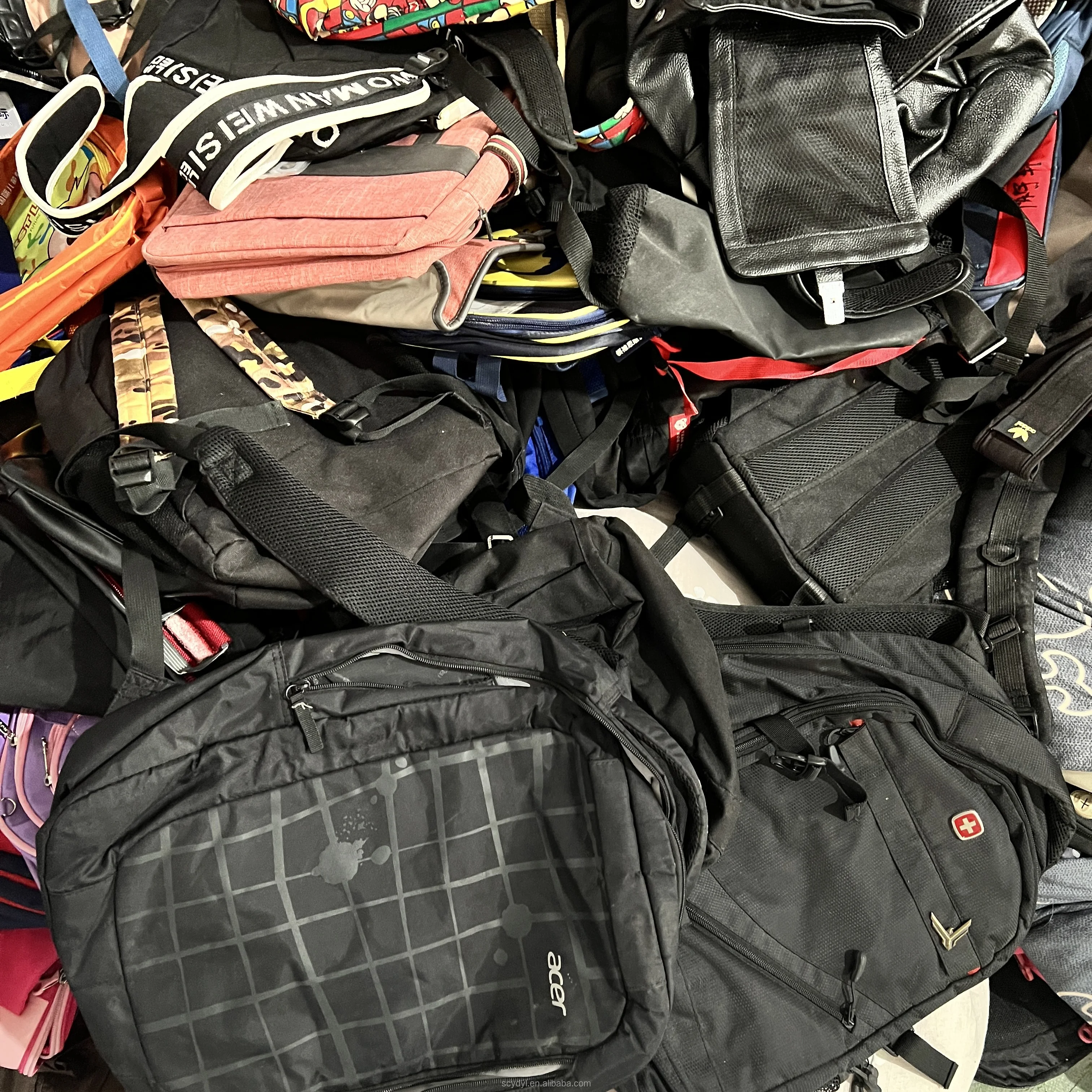 A9 Good quality cheap school bags bulk backpack wholesale second hand bags for sale
