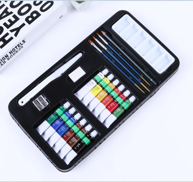Full Colors Acrylic Paint drawing set  For Kids 20pcs