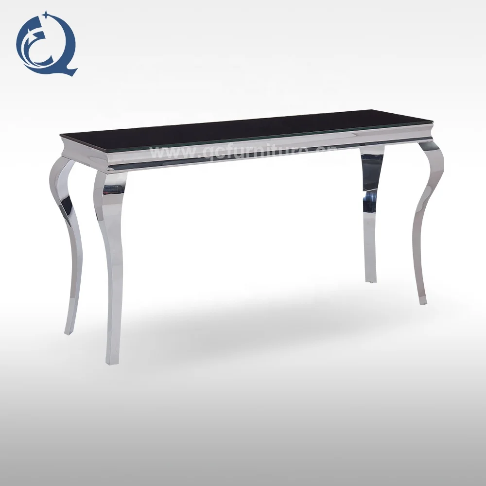 modern luxury console table with mirror glass