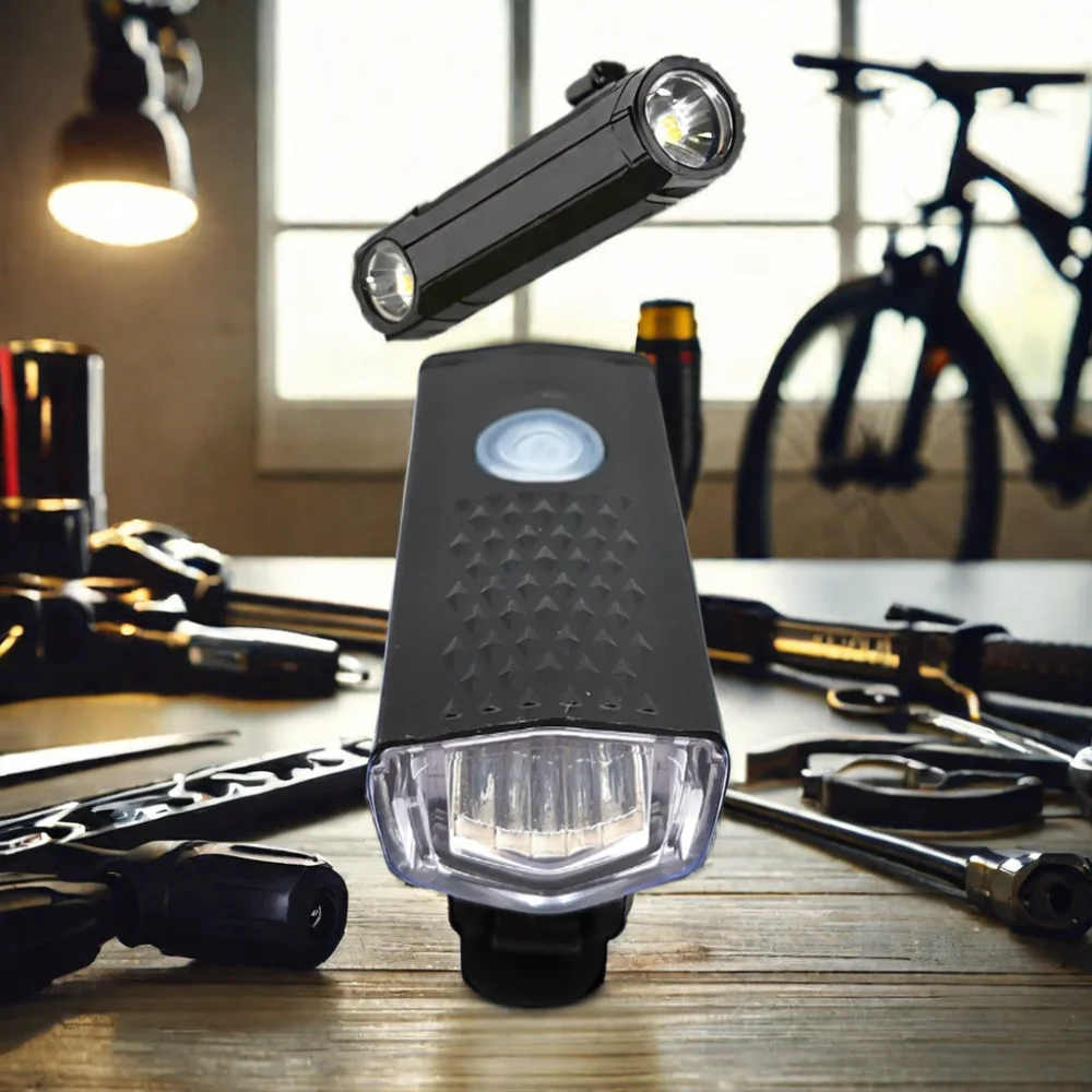 Lumigrids 300 Lumen Front Bicycle Light USB Supplied Bike Light with Battery Power