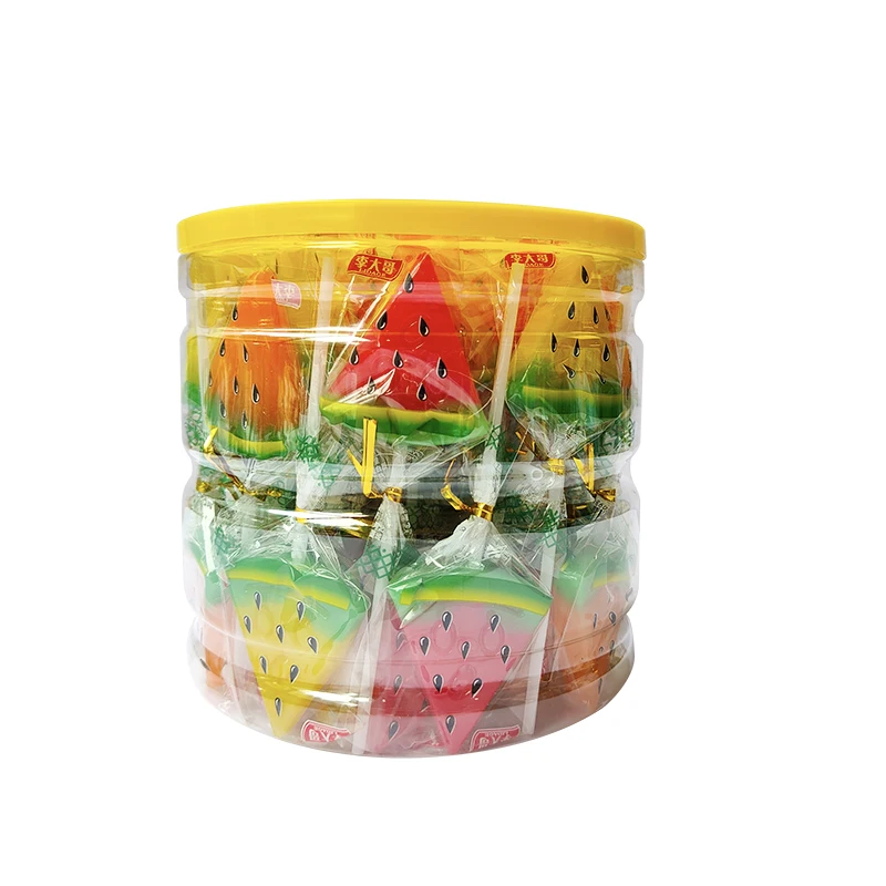 Multi-Colored Watermelon Shape Lollipop Candy Sweet Confectionery