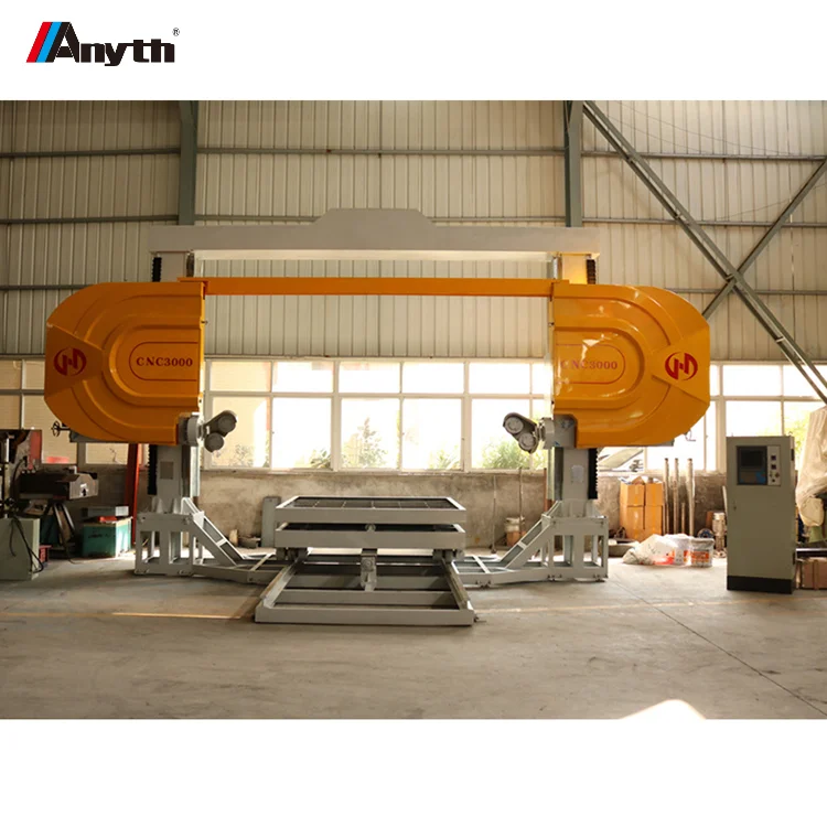 Moving Parts Adopt Imported Spare CNC Diamond Wire Saw Blade Profile Router Stone Profiling Machine For Cutting Granite