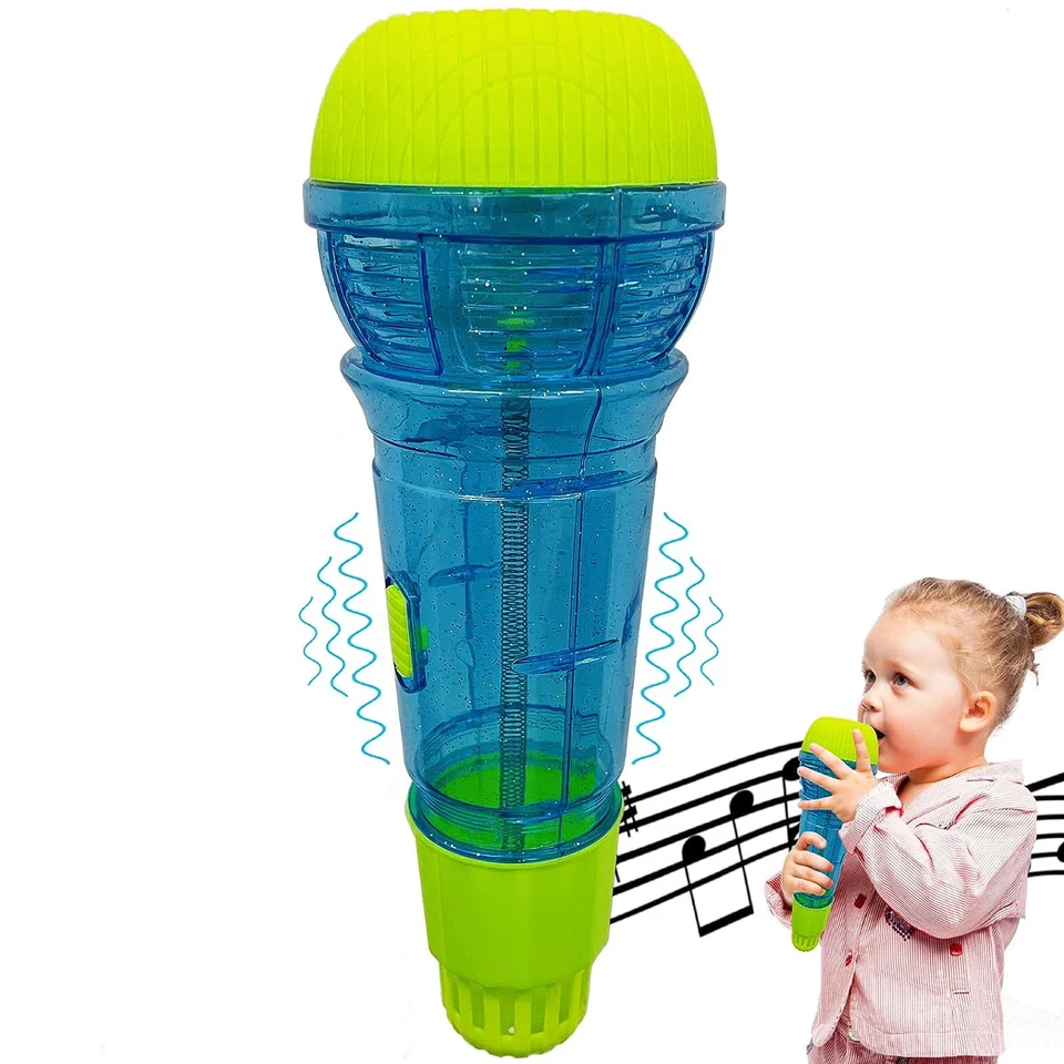 Large Size Kids Echo Microphone Physical Echo Multicolor Karaoke Toy Wireless Plastic Music Instrument Kindergarten Toys