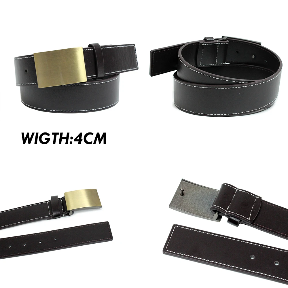 Wholesale Fashion Custom LOGO fashion men synthetic leather Belt manufacturers
