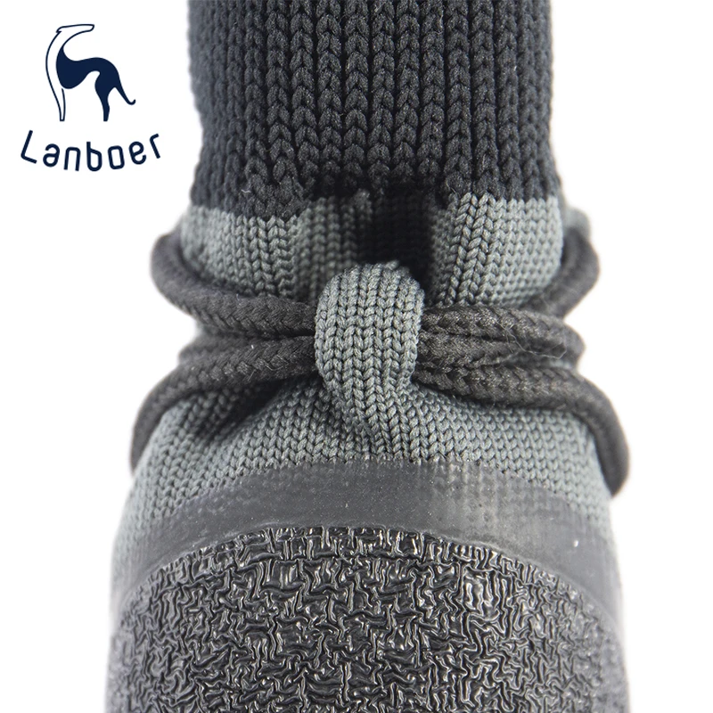  Водонепроницаемые кроссовки Lanboer для собак эластичная вязаная обувь устойчивый материал Нескользящие