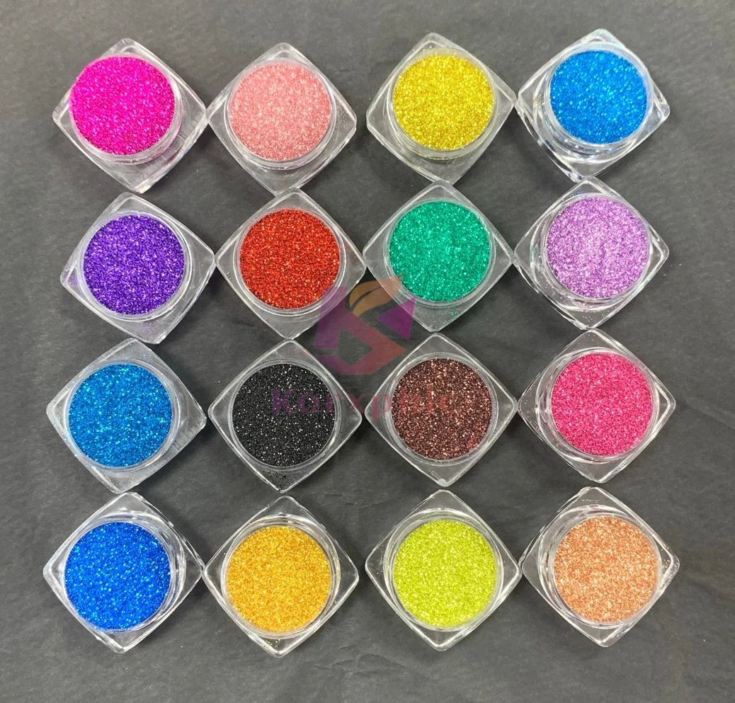 Wholesale Bulk Christmas Craft Nail Polish Resin Slime Holographic Metallic Glitter Pigment Extra Fine Body Glitter Powder