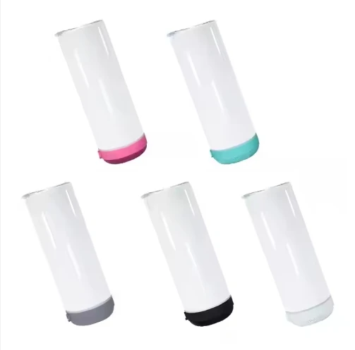 Double lid multi-purpose stainless steel thermos cup music cup car 4-in-1 Bluetooth cup 20oz sublimation cold storage tank