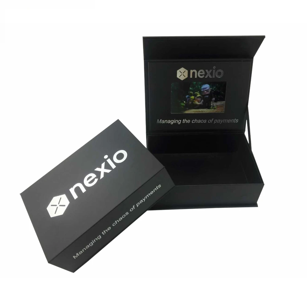 Популярные индивидуальные приглашения небольшой 5 дюймов IPS экран видео брошюра Подарочная коробка для рекламы