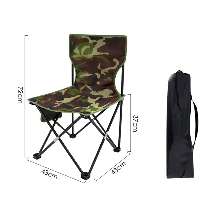 Camouflage Army Green metal folding chairs Comfortable portable folding chair Wholesale Telescopic Fishing Chairs