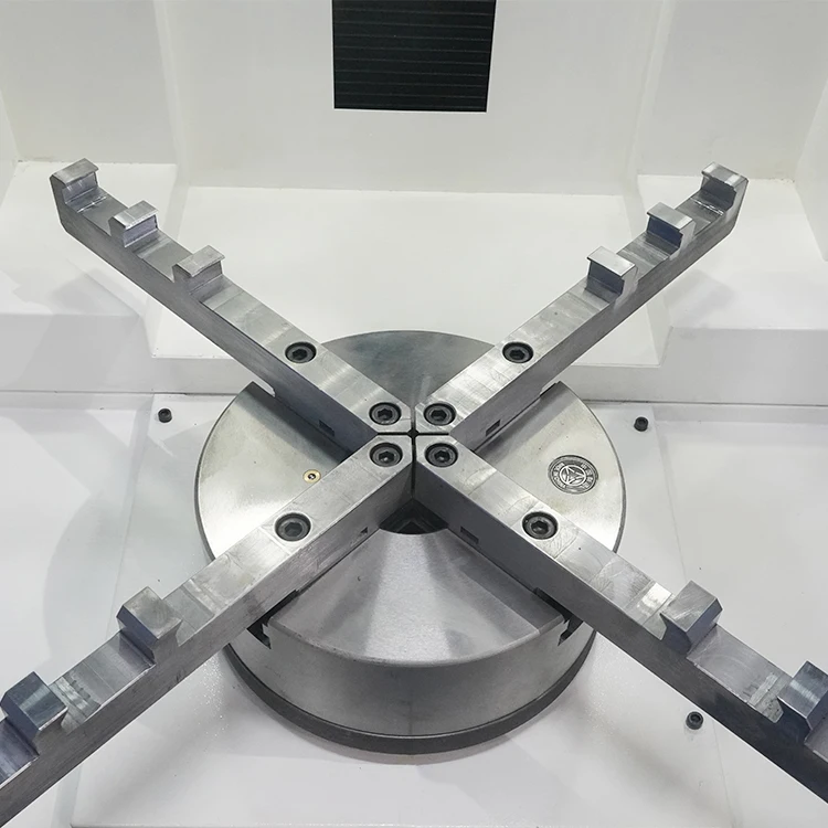 Vertical Alloy Wheel Repair Machine AWR802VP With 4 Position Electric Turret and One-click Probing and Cutting Function