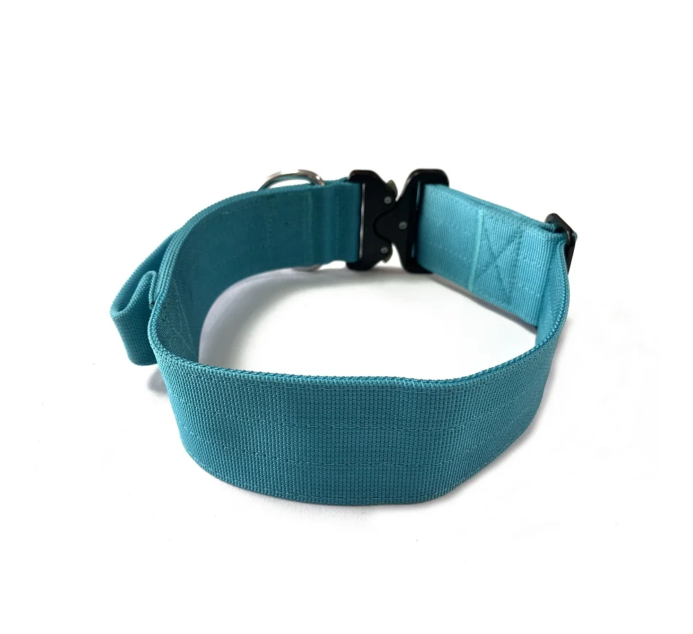 Heavy Duty Tactical  Dog Collar with Strong Stainless steel D-ring&Durable Quick Release Buckle