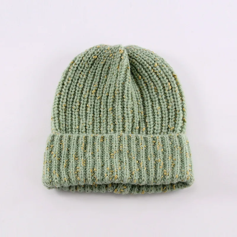 Unisex Ribbed Confetti Knit Beanie Women Confetti Beanie Hat