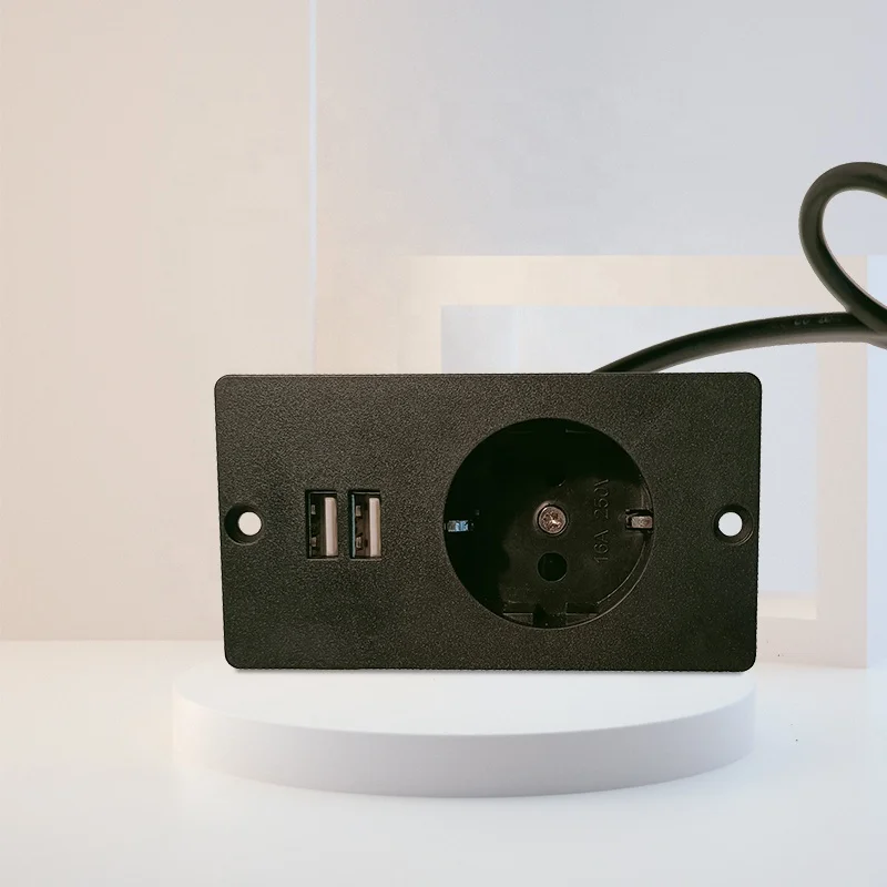 Встраиваемая розетка с утопленным монтажом Многосторонняя установка Настольные электрические аксессуары блок питания удлиненная CE