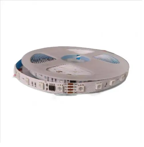 16703IC 1903IC 5050 Individually addressable rgb Led Strip  24V 60 Led Pixel digital rgb Strip Tape Light