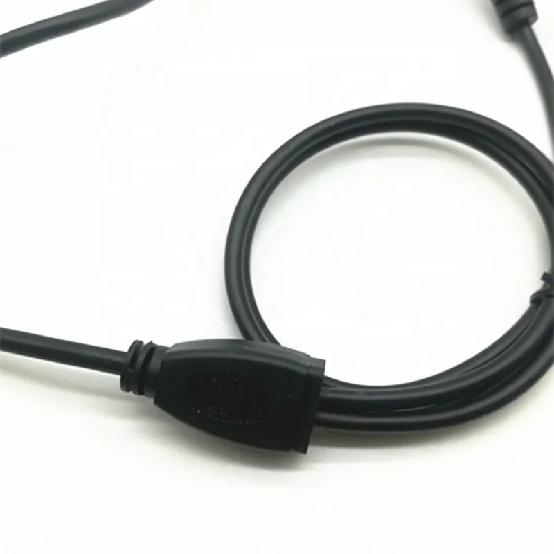 Wholesale 5.5*1.7mm DC female to 2 male DC 5.5x1.7mm dc power plug splitter cable for Laptop Charger