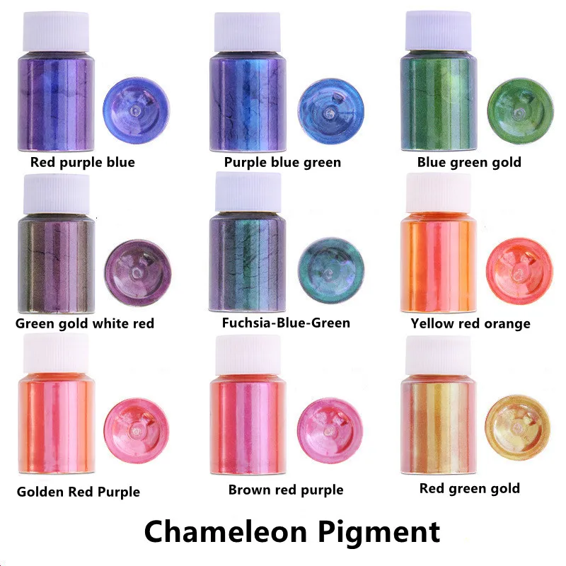 Nail Art Makeup Chameleon Pigment Angle Change Pearlescent Powder Epoxy Slime Car DIY Spray Paint Color Change