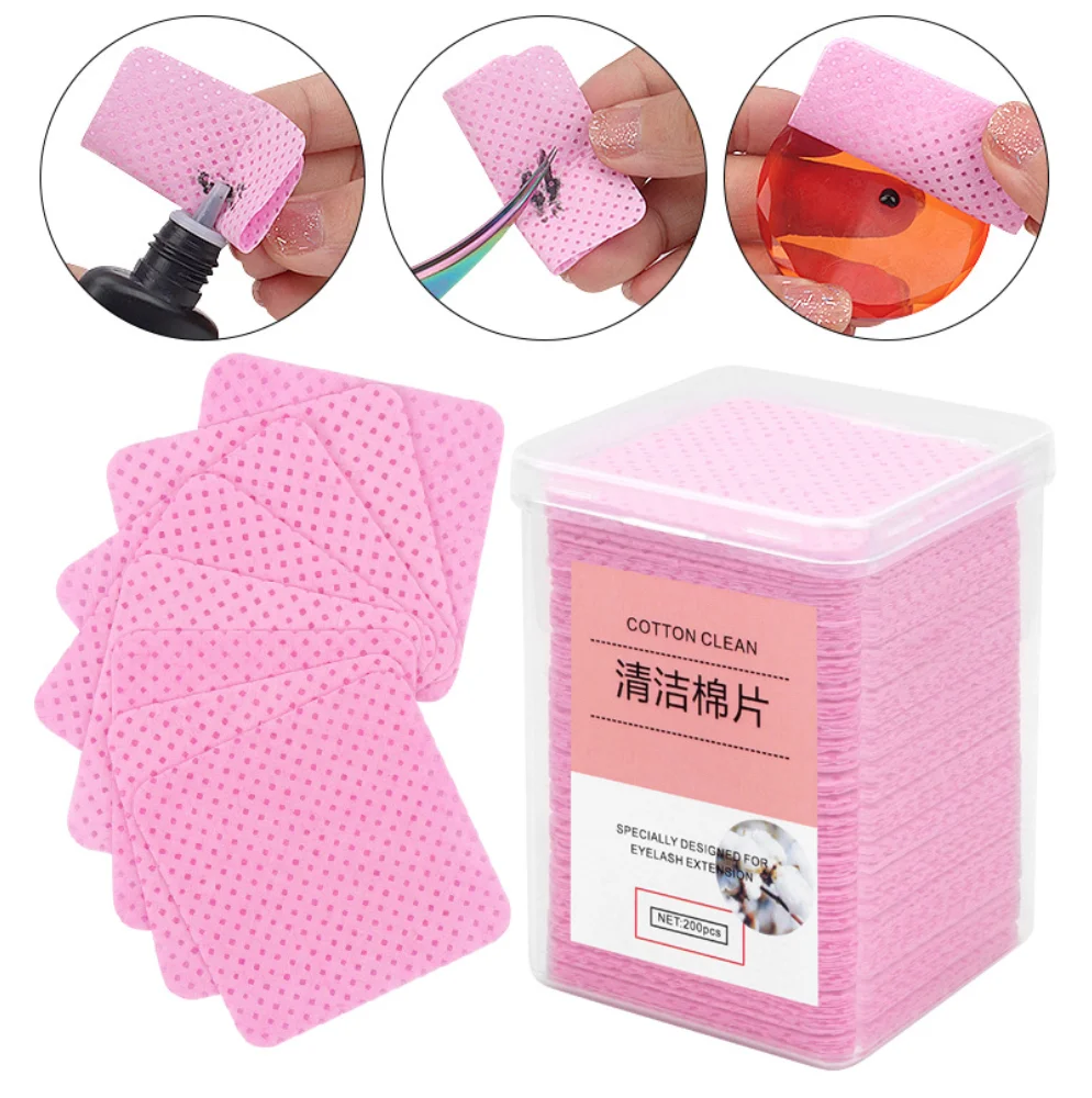 2022 Factory  Price  Non-Woven Fabric Nail wiping pad Nail Wipes Lint free 100% Cotton Napkins Private Label Nail Polish Wipes