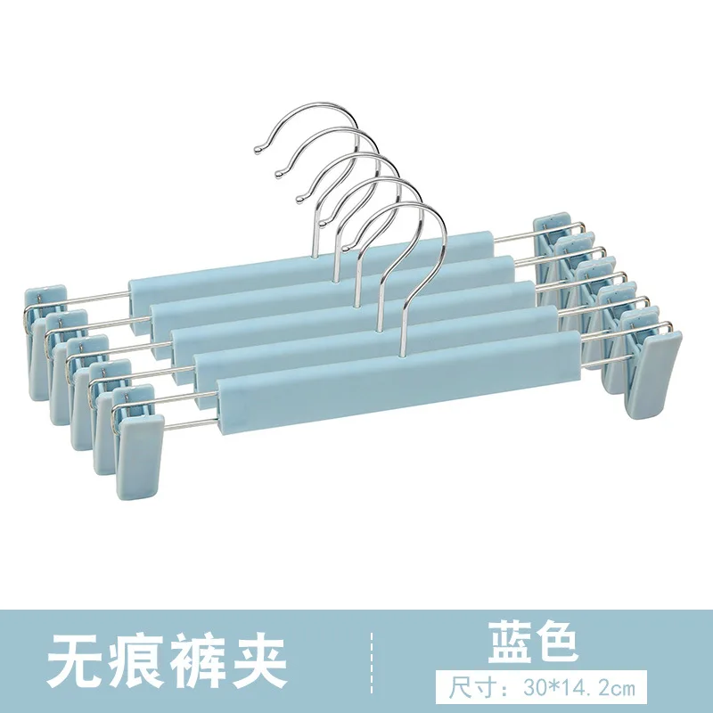 FMH071 The new listing Hook Clip Abs Plastic Hanger with metal hanger Classic fashion Color spray painting pant pant hanger