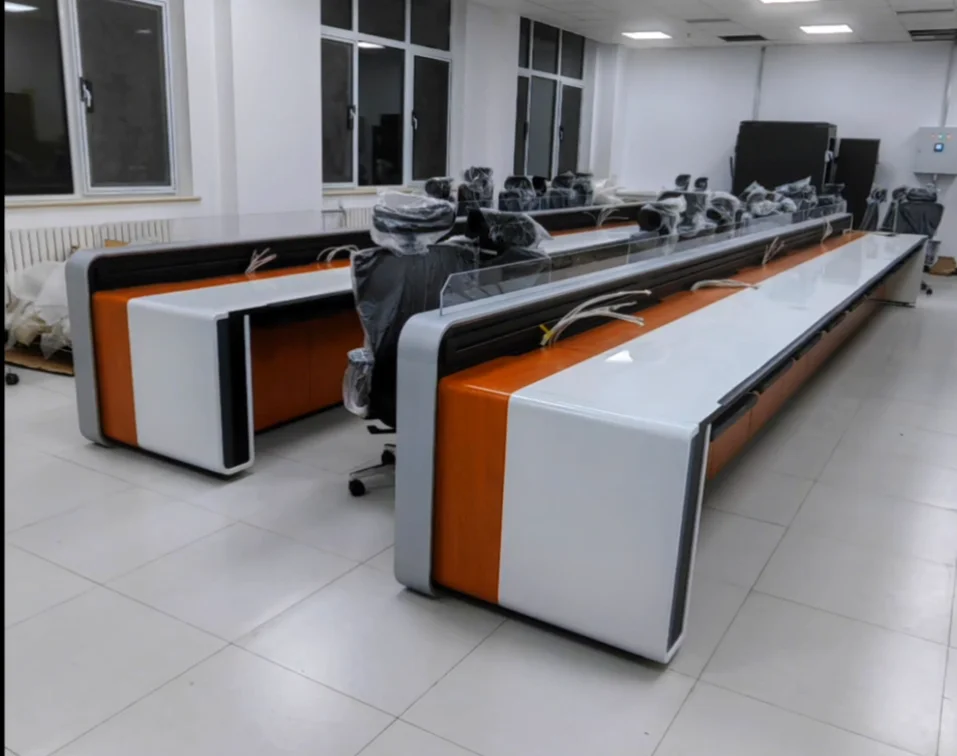 High cost performance Security Control Room Consoles Operator Console Desk CCTV Control Room Furniture