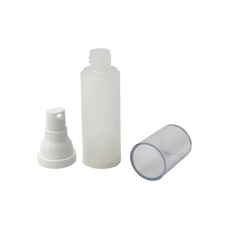 15ml 20ml 30ml 50ml pp material frosted plastic cosmetic airless pump bottle cosmetic airless bottle for skin care serum cream