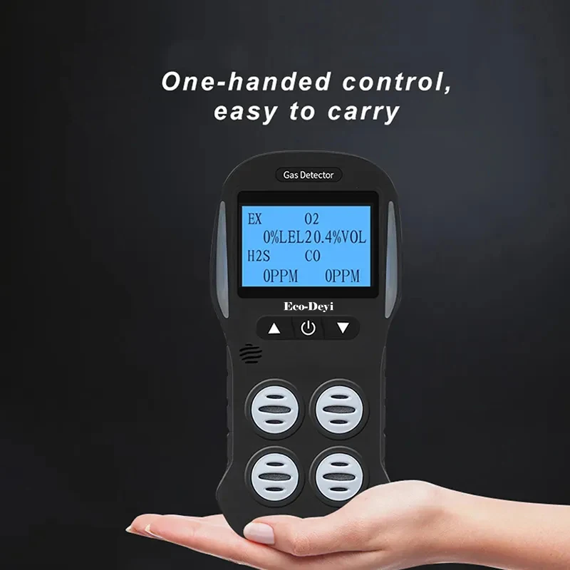 Ecodeyi Smart Natural So2 Co used vehicle exhaust 4 Gas Detector analyzer