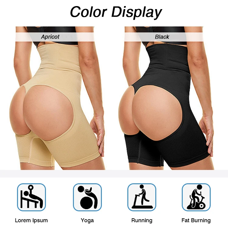 Plus Size Butt Lift Underwear Open Back High Waist Trainer Sexy Panties for Women