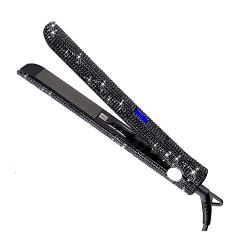 Bedazzled Пользовательские Клюшки для гольфа набор метка частного назначения титановые пластины выпрямитель для волос с ЖК-дисплеем СИД 450 градусов дисплей диаманта Bling выпрямитель для волос
