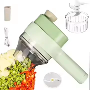 Handheld Electric Vegetable Cutter Set Mini Multifunctional Manual Slicer Machine Cutter Electric Food Processor