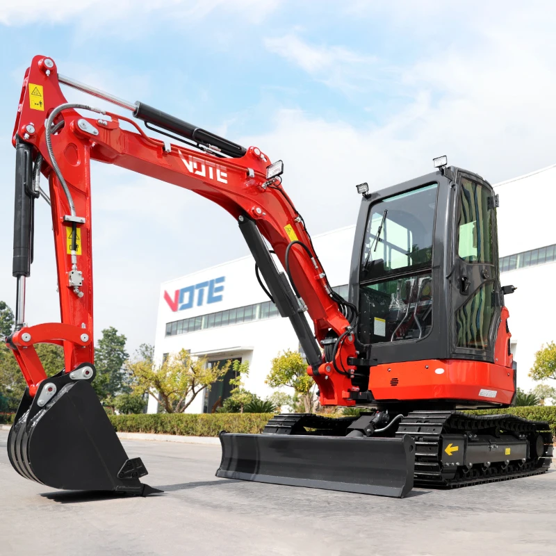 VOTE 3.5 Ton Mini Excavator with EPA/Kubota Engine  2 Ton Machine Digger for Sale Free Shipping 1 Ton Mini Excavator Prices
