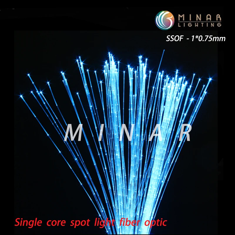 PMMA 0.75mm Fiber Tail Side Spot Light Cabe Plastic Sparkle Optical Fiber Cable