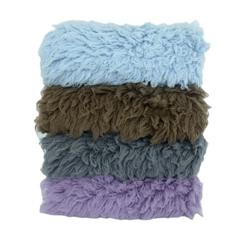 Curly Flokati Wool Blanket Greek Wool Rug Baby Flokati Fur Backdrop Posing Blanket For Newborn Photography Props On The Bean Bag