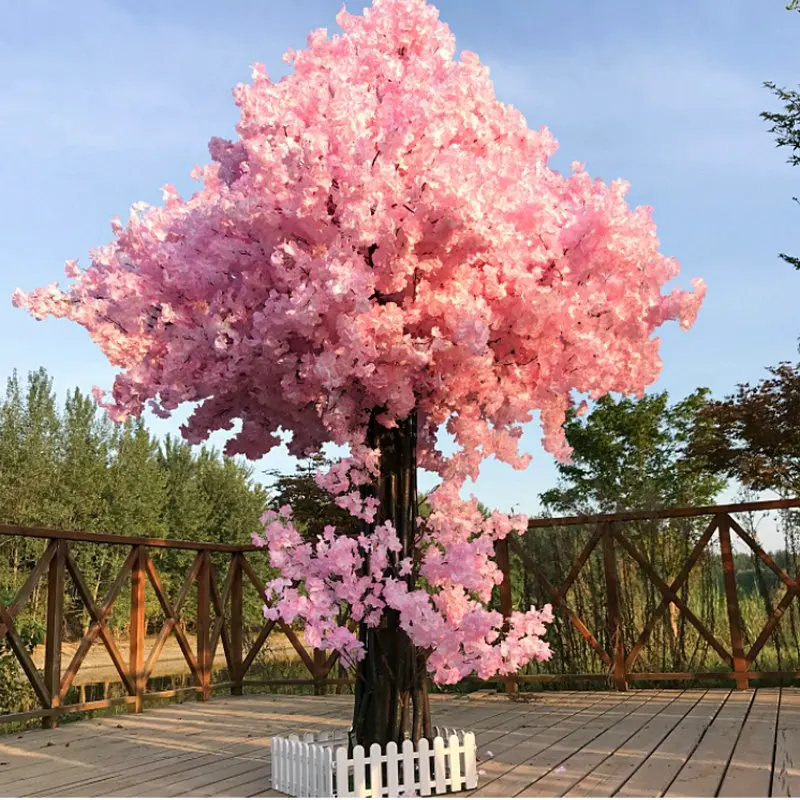 High quality outdoor artificial Cherry Blossom Tree Wholesale artificial cherry blossom flower tree