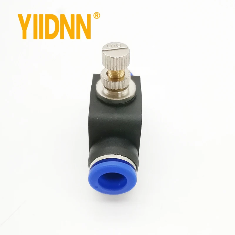 LSA  Pipeline Regulating Throttle Valve PA SA 4/6/8/10/12mm Cylinder Air Tube Source Pneumatic Push In Fittings