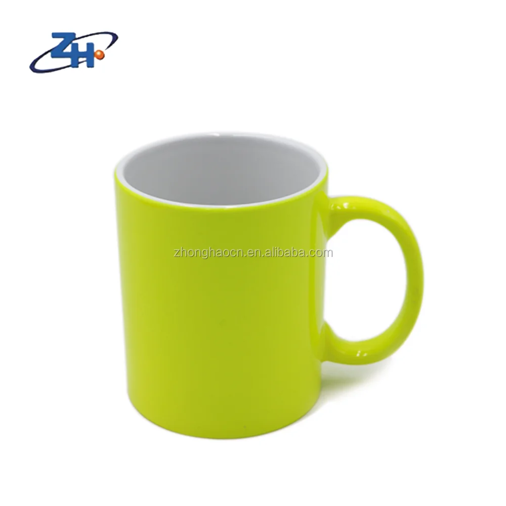Sublimation Mug Tea Coffee Cup Porcelain Blank White Ceramic Cups Customized CLASSIC Mugs Custom Color Ceramic to Sublimate 11oz