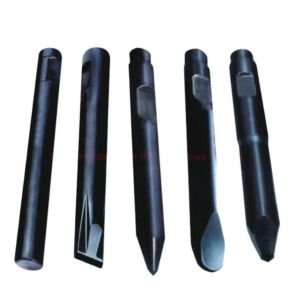 135*1200 Hydraulic Breaker Parts Chisel Excavator Blunt Wedge Diamond Point Hammer Moil Rock Hydraulic Break
