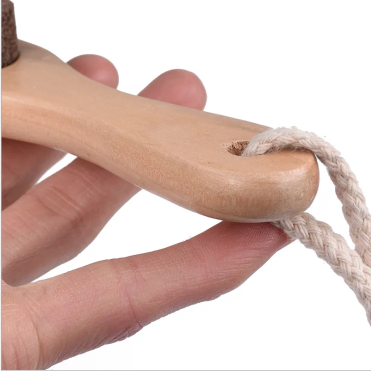 Natural Bristle Foot Nail Shower Brush With Pumice Stone