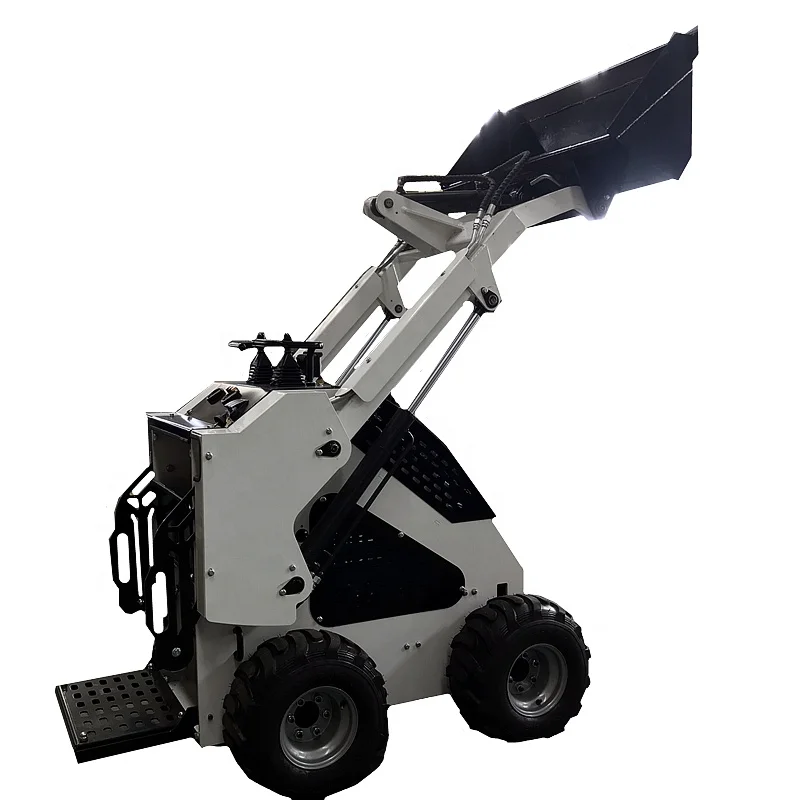 Hot sale small mini skid steer tire loader loader tractor with front loader