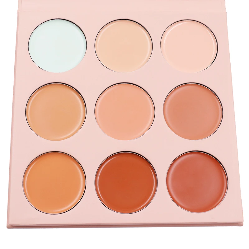 Cosmetics Professional Makeup Cream Foundation Camouflage Concealer 9 Color Palette