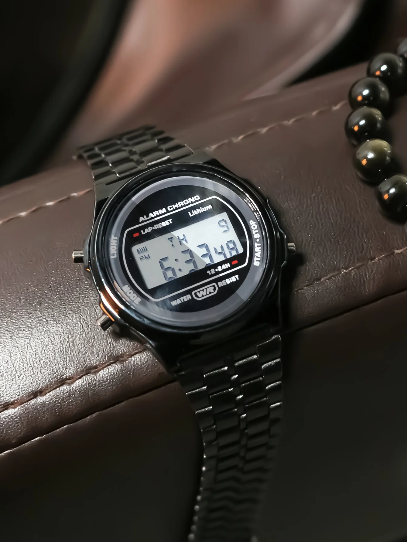 F91W Round Steel Band Cheap LED Electronic Watches Gold Silver Cold Light Clock Sport Digital Watch for Women Men